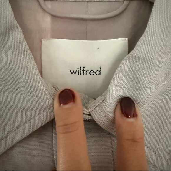 Aritzia Wilfred Cropped Jacket | XS | Gray | Linen + Lyocell Blend - Picture 5 of 9